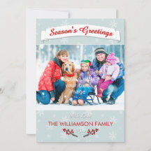 Winterbeeren Eisblau mit Schneeflocken und Foto