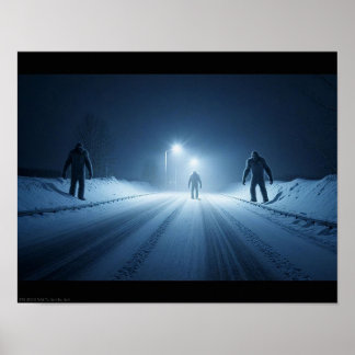 Winterbegegnung (14 x 11) poster