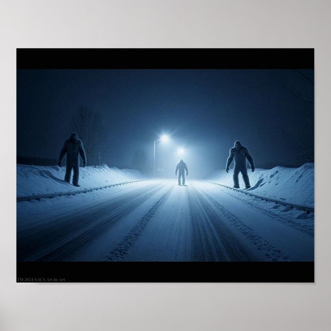 Winterbegegnung (14 x 11) poster (Vorne)