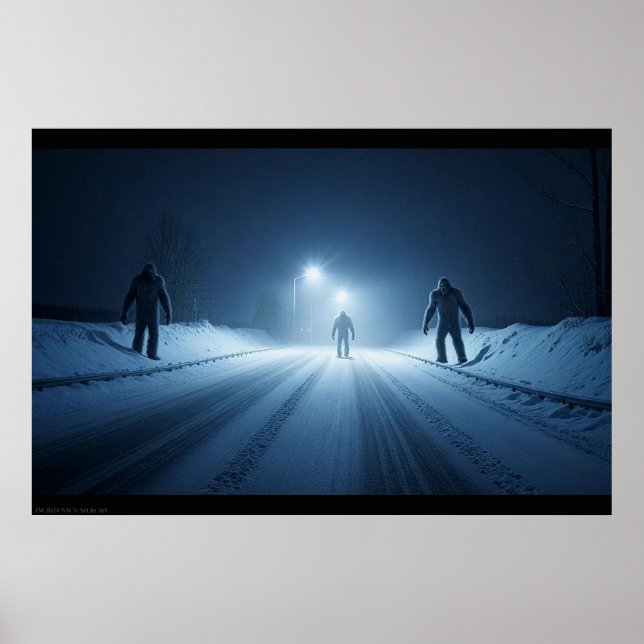 Winterbegegnung (24 x 36) poster (Vorne)