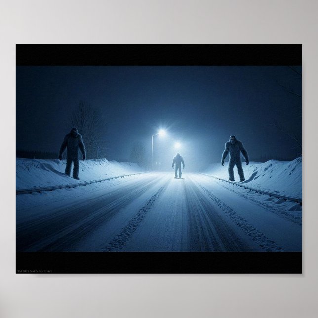 Winterbegegnung (8 x 10) poster (Vorne)