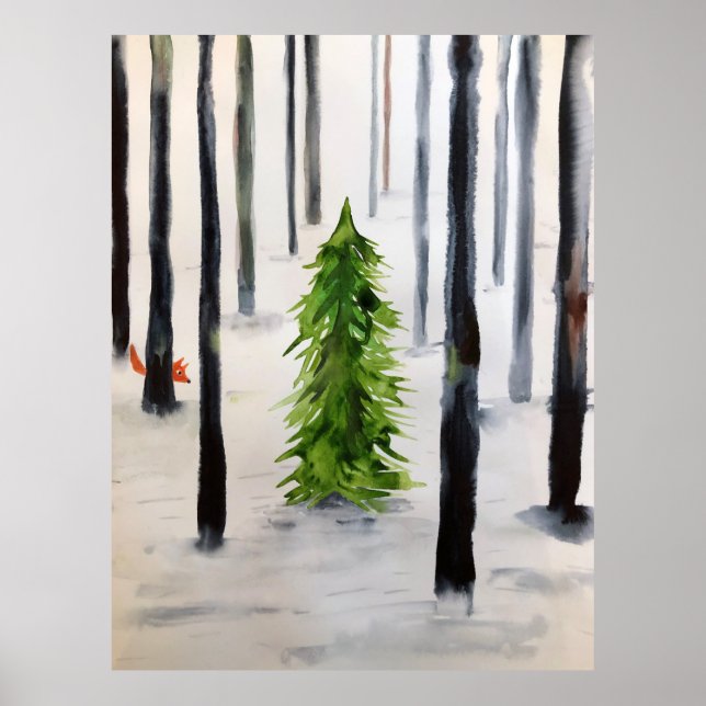 Winterbegegnung Poster (Vorne)