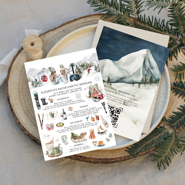 Winterberg | Junggeselinnen-Abschied Ski Einladung (Von Creator hochgeladen)