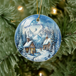 Winterbergbau Pinetrees Keramik Ornament