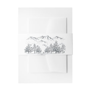 Winterberghochland Rustikale Natur Einladungsbanderole