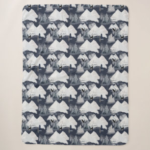 Winterbergnachtswald Wildlife Deer Eagle Sherpadecke