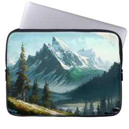 Winterbergszene - Laptop-Sieb Laptopschutzhülle