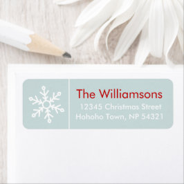 Winterberries Snowflake Coordinated on Icy Blue