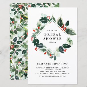 Winterberry Holly Greenery Brautparty laden