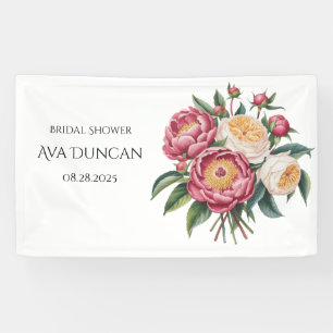 Winterberry Primrose Paint Floral Brautparty Banner