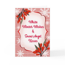 Winterberry Weiße Winterwünsche Schneekuss Engelsk