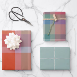 Winterberry Wrapping Paper Flat Sheet Set of 3 Geschenkpapier Set