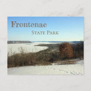 Winterblick auf den Pepin-See bei Frontelac SP, MN Postkarte