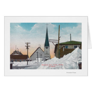 Winterblick auf die Steadman Avenue Covered im Sch