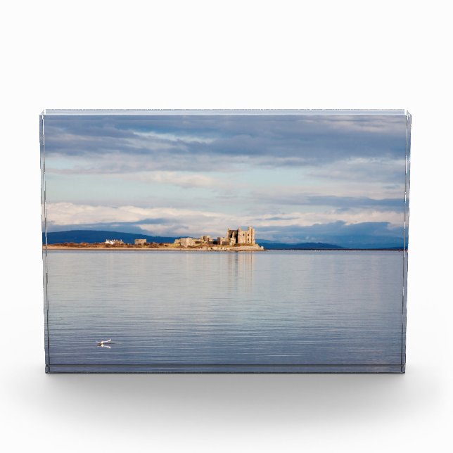 Winterblick Piel Island Morecambe Bay Cumbria Fotoblock (Vorderseite)