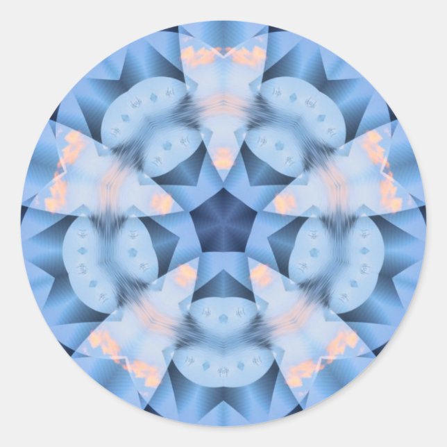 WinterBlues-Aufkleber Runder Aufkleber (Vorderseite)