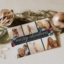 Winterblumen | Multi Foto Holiday Card