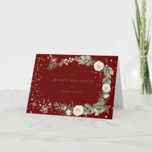 Winterblumenurlaub Grußkarte Karte