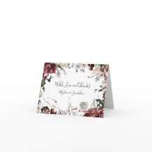 Winterblüten - Dunkler Waldgrün - Hochzeit