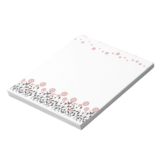 Winterblütenblume Notizblock (Rotiert)