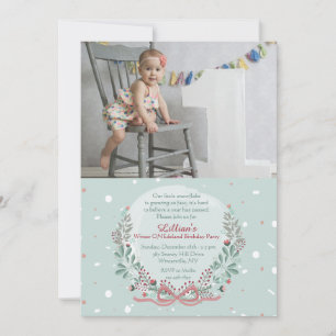 Winterbrand-Foto Einladung