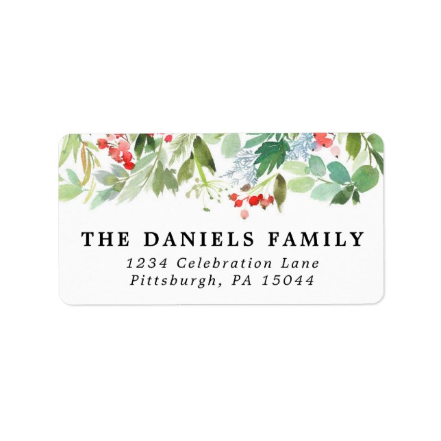 Winterbrände und Grünanlagen Adressaufkleber (Vorne)