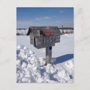 Winterbriefkasten Postkarte