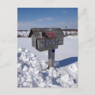Winterbriefkasten Postkarte