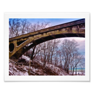 Winterbrücke Fotodruck