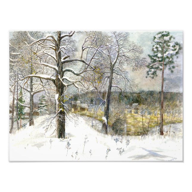 Winterbrücke Fotodruck (Vorne)