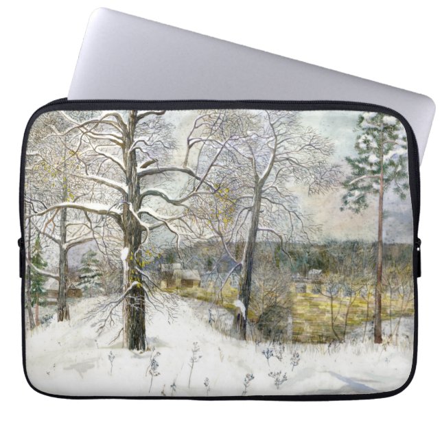 Winterbrücke Laptopschutzhülle (Vorderseite)