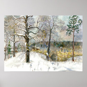 Winterbrücke Poster