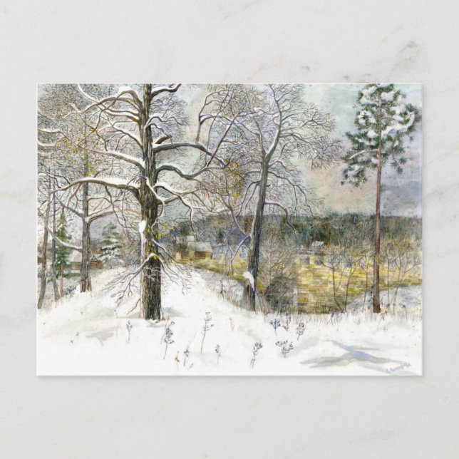 Winterbrücke Postkarte (Vorderseite)