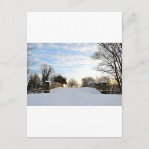 Winterbrücke Postkarte