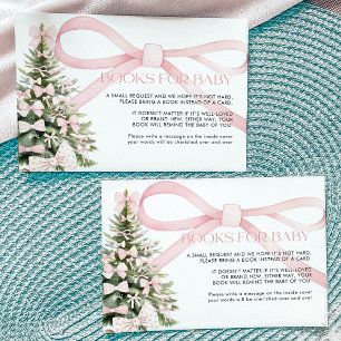 Winterbücher für Baby Card Pink Bow Begleitkarte