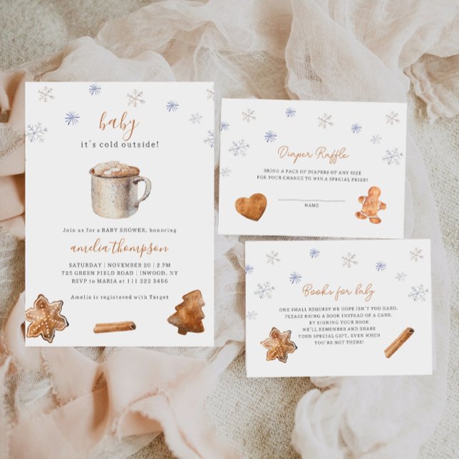 Winterbücher für Babyverpackungskarte Begleitkarte (Von Creator hochgeladen)