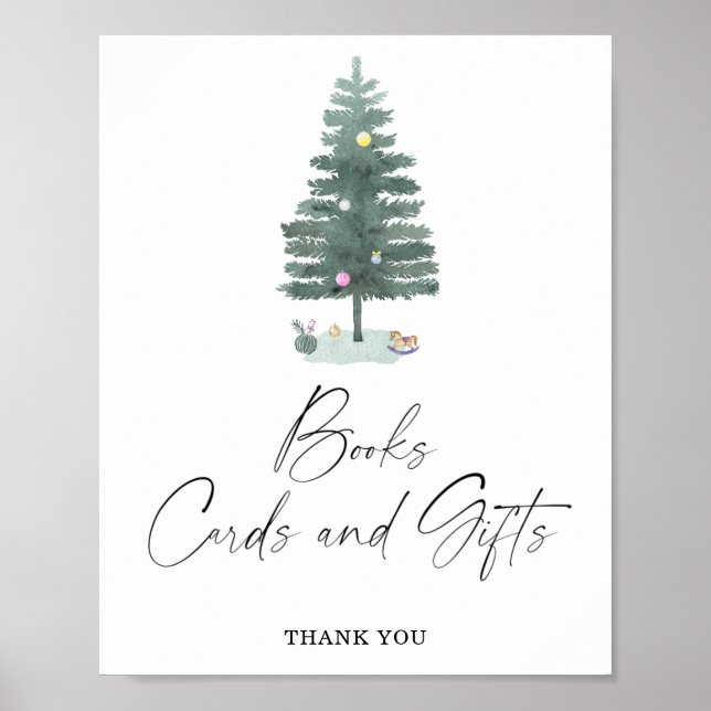 WinterBUCHKARTEN UND GIFTS-Plakat Poster (Vorne)