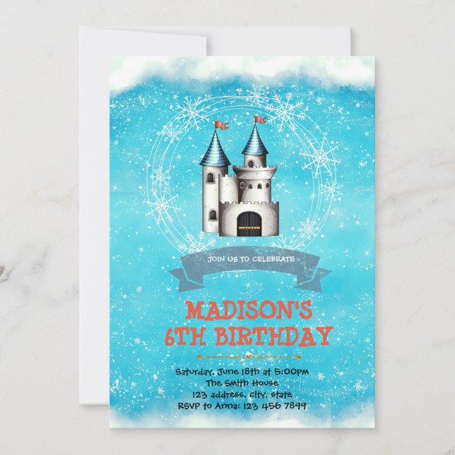 Winterburg - Einladung zum Geburtstag (Vorderseite)