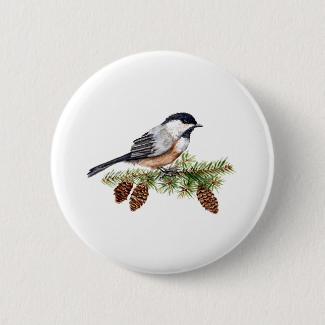 WinterChickadee Button (Vorderseite)