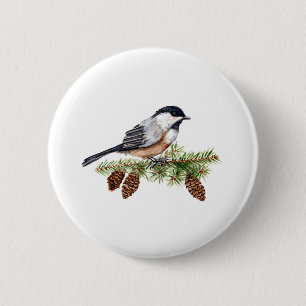 WinterChickadee Button