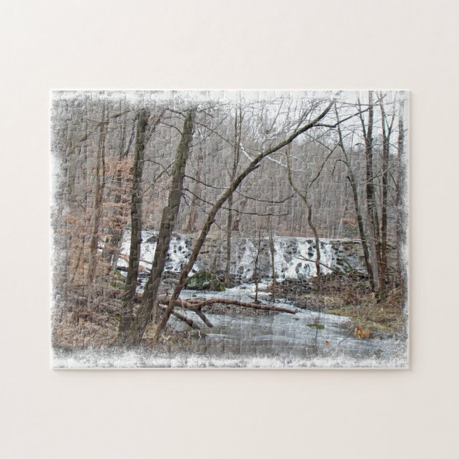 Winterdach vor der Badman Road Puzzle (Horizontal)