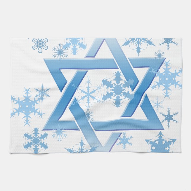 Winterdavid Geschirrtuch (Horizontal)