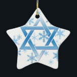 Winterdavid Keramik Ornament<br><div class="desc">Star Ornament</div>