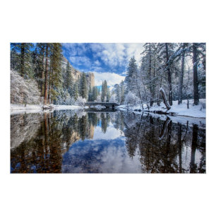 Winterdenken bei Yosemite Poster