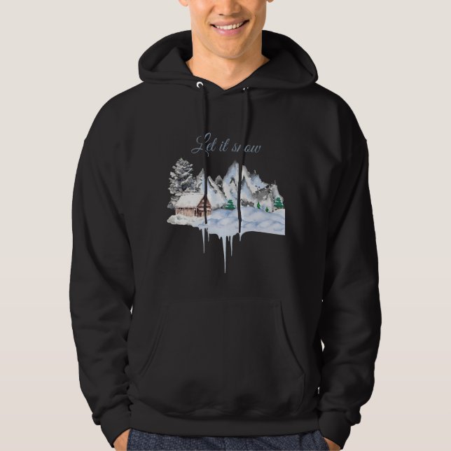 Winterdesign  hoodie (Vorderseite)