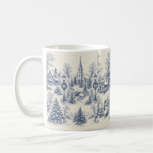 Winterdorf-Kaffee-Schneekirche-Weihnachtsgeschenk Kaffeetasse