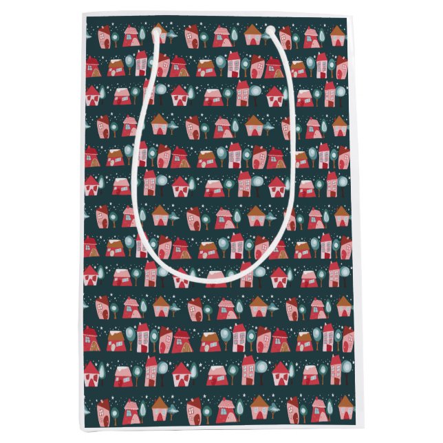 Winterdorf Mittlere Geschenktüte (Vorderseite)