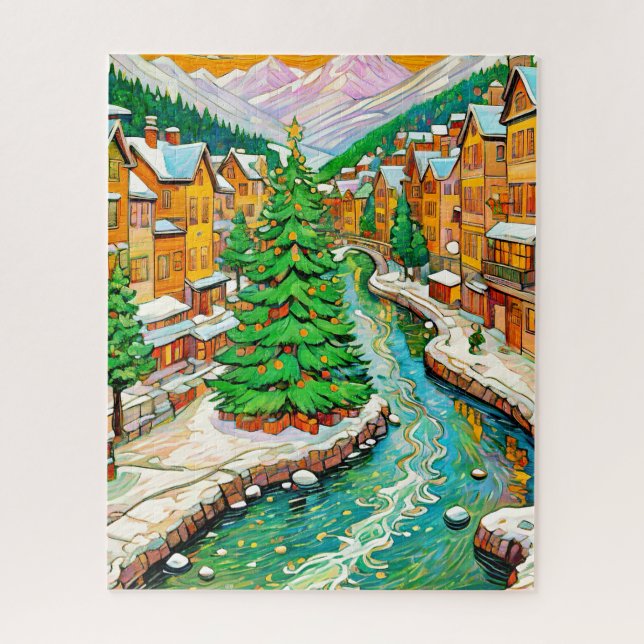 Winterdorf Puzzle (Vertikal)