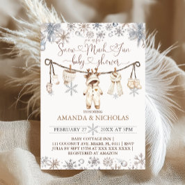 Winterdusche für viel Spaß Einladung