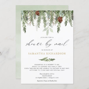 Winterdusche nach Mail geschlechtsneutraler Kiefer Einladung